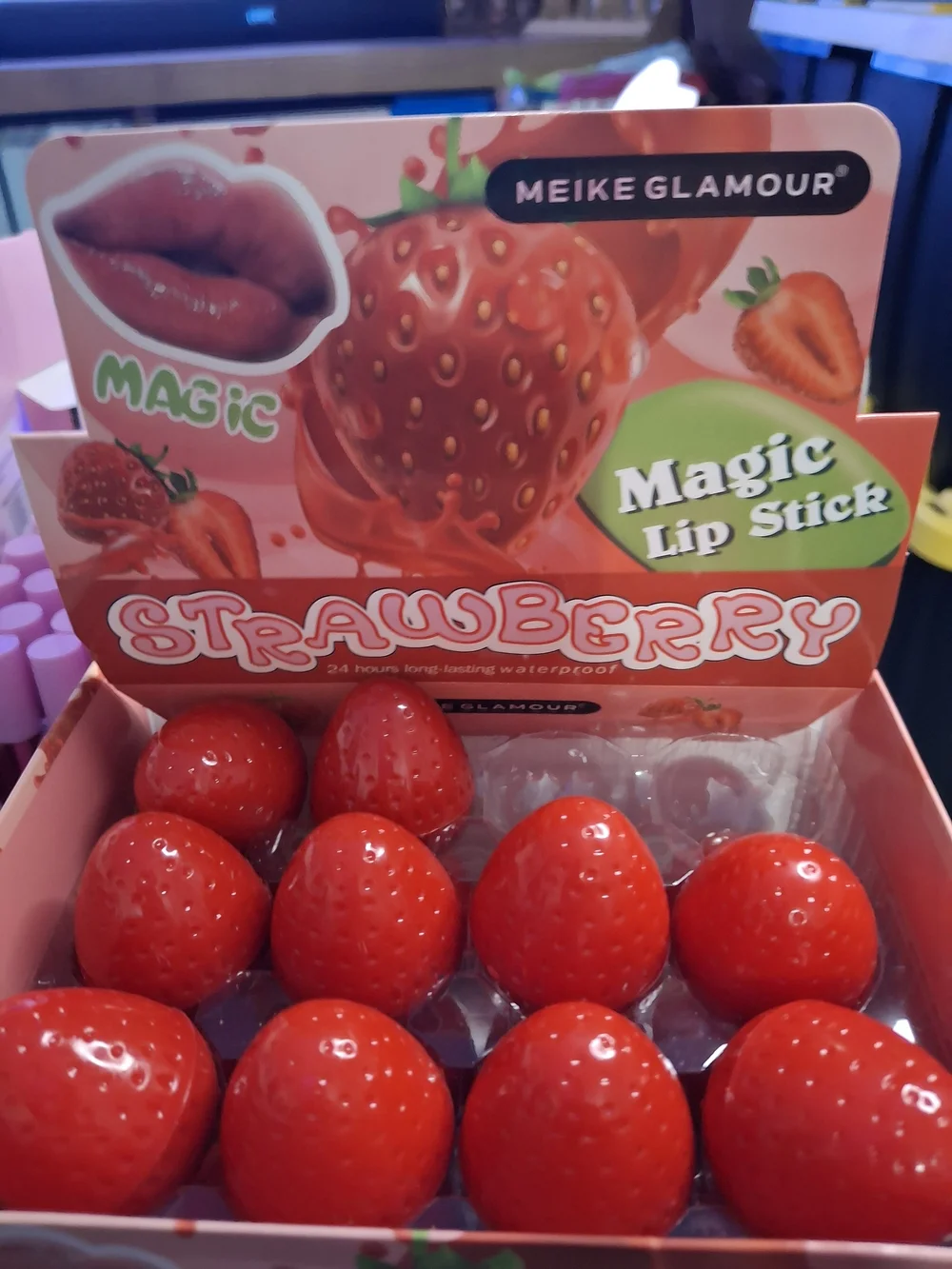 💋Meike Glamour Strawberry Magic Lip Stick - Red💋